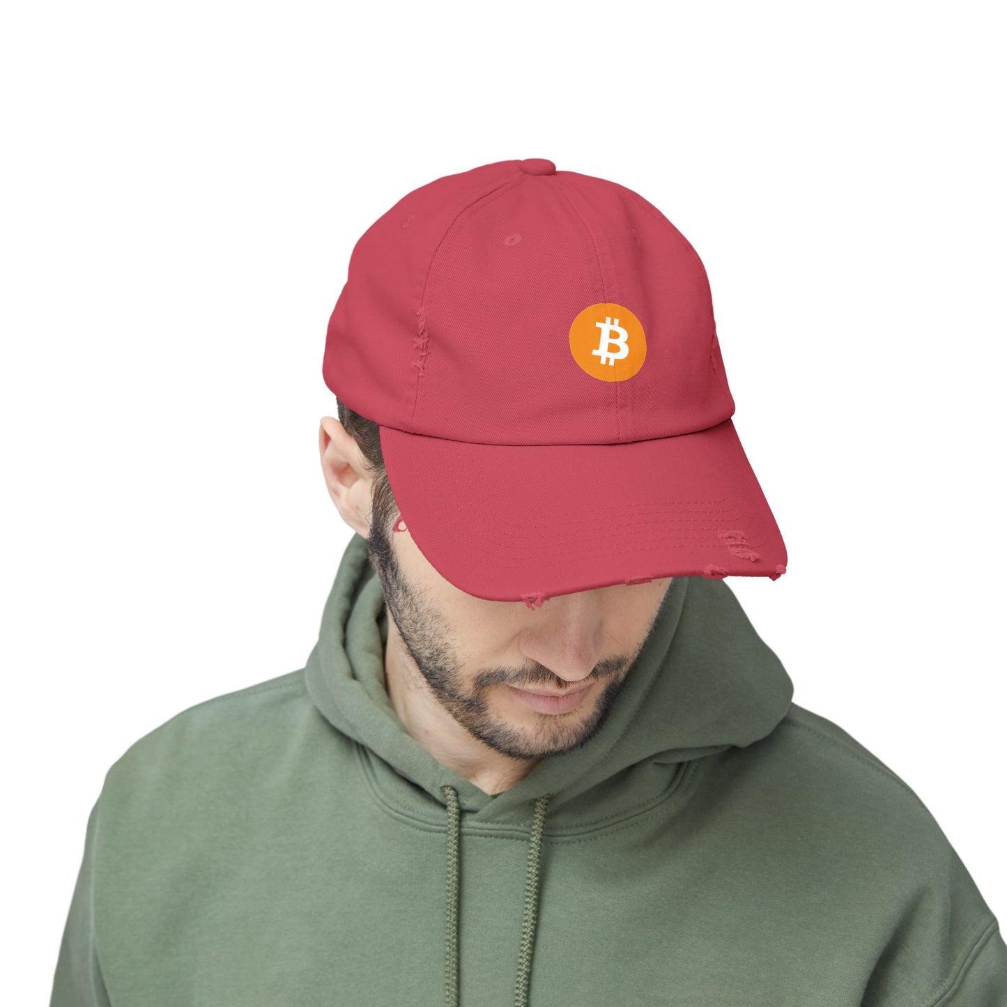 Bitcoin Unisex Distressed Cap
