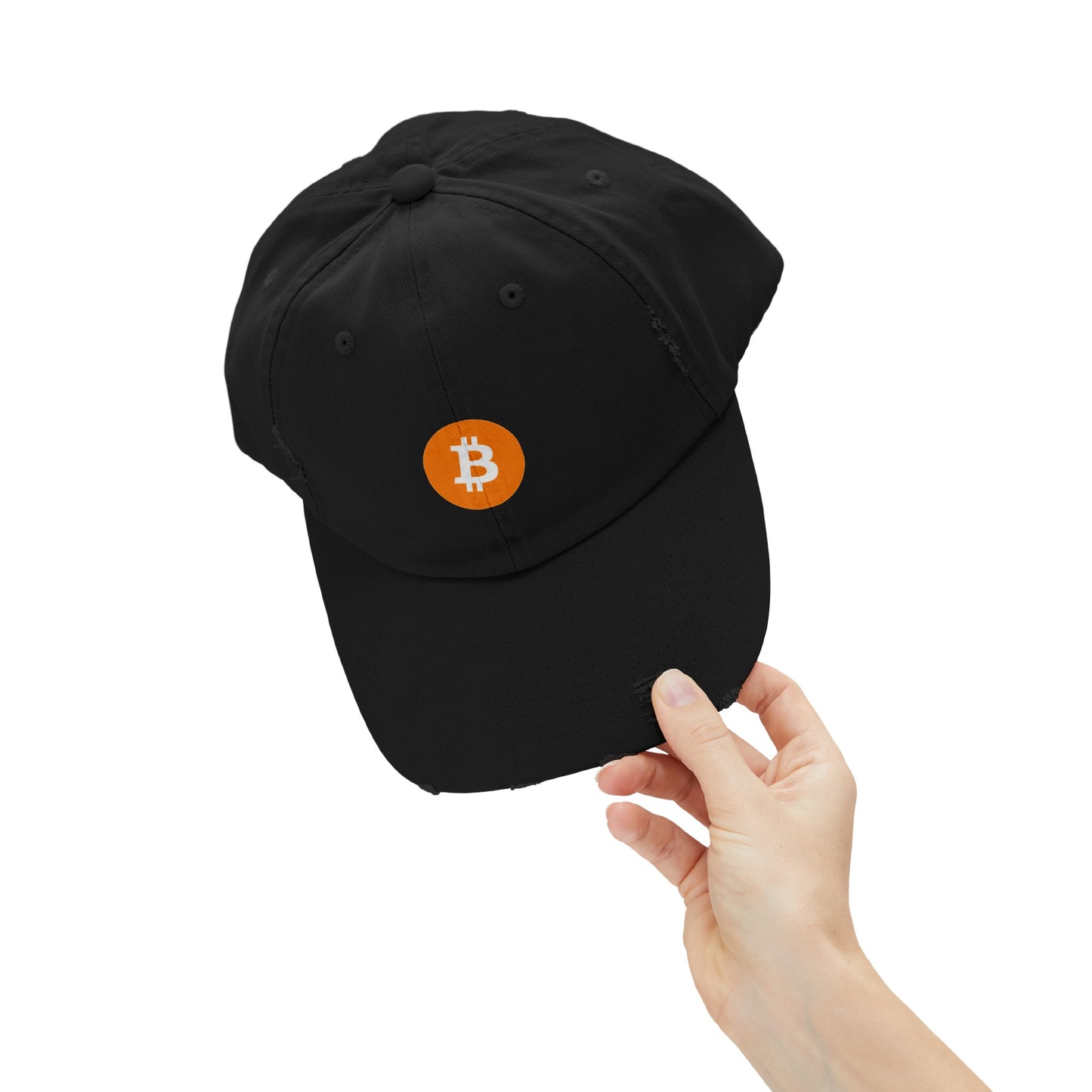 Bitcoin Unisex Distressed Cap