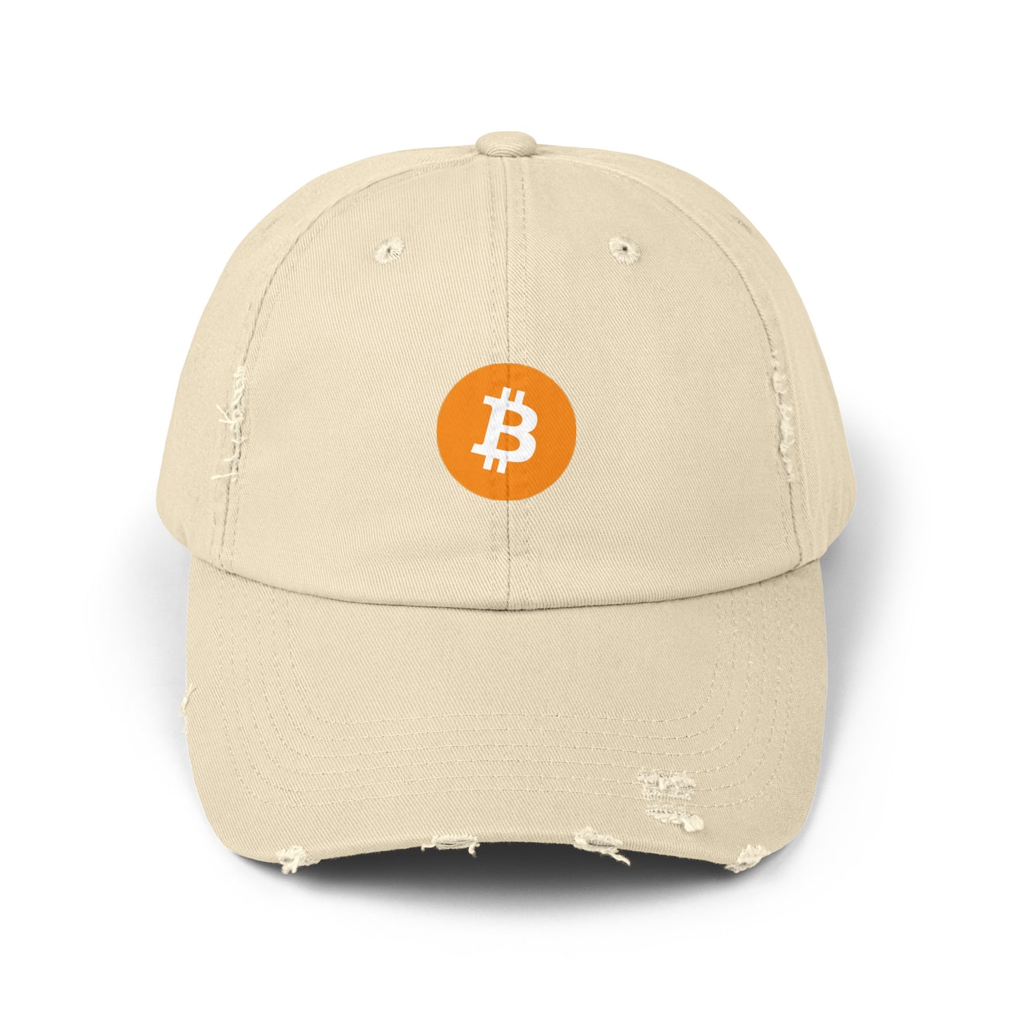 Bitcoin Unisex Distressed Cap