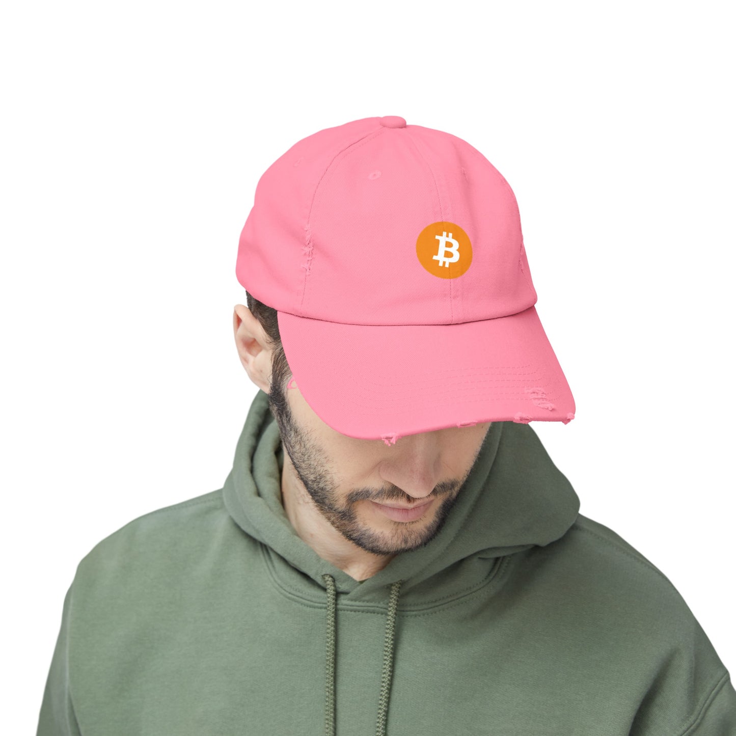 Bitcoin Unisex Distressed Cap