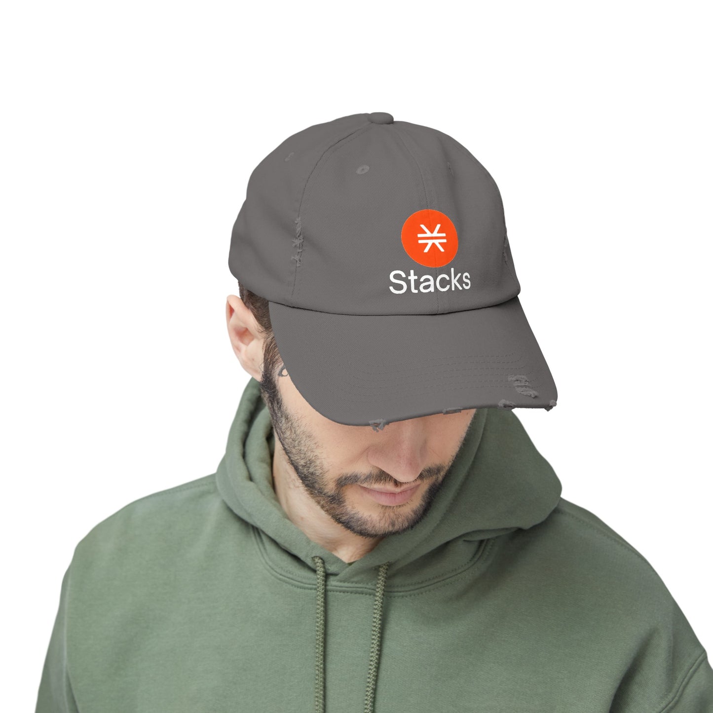 Stacks Unisex Distressed Cap