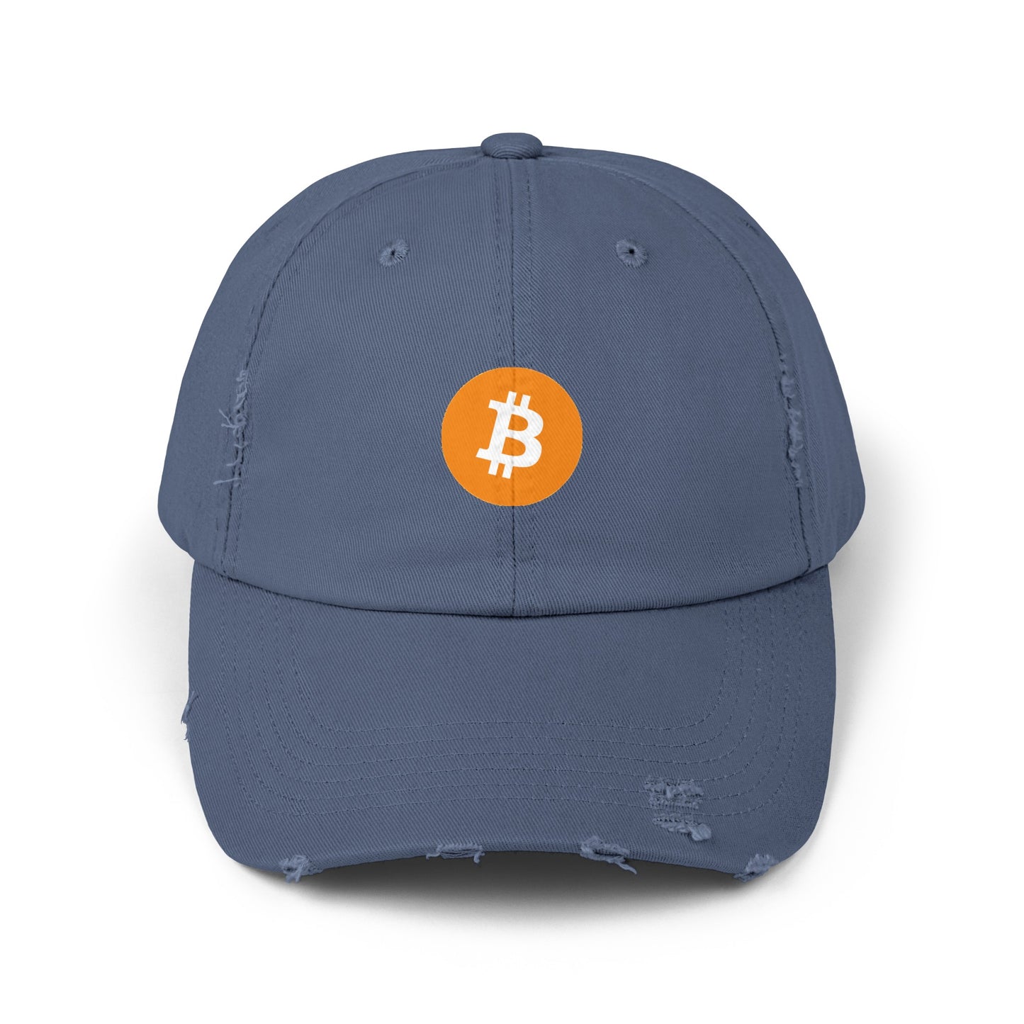 Bitcoin Unisex Distressed Cap