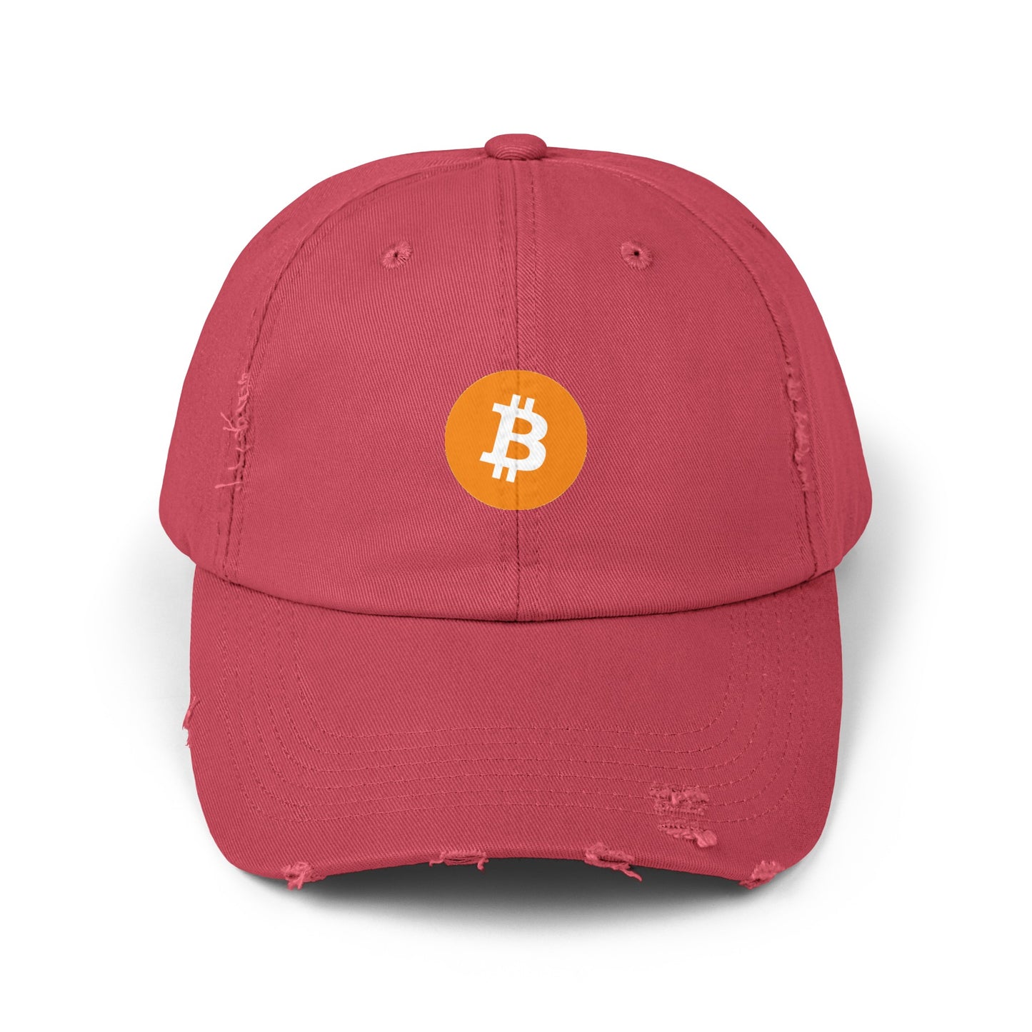 Bitcoin Unisex Distressed Cap