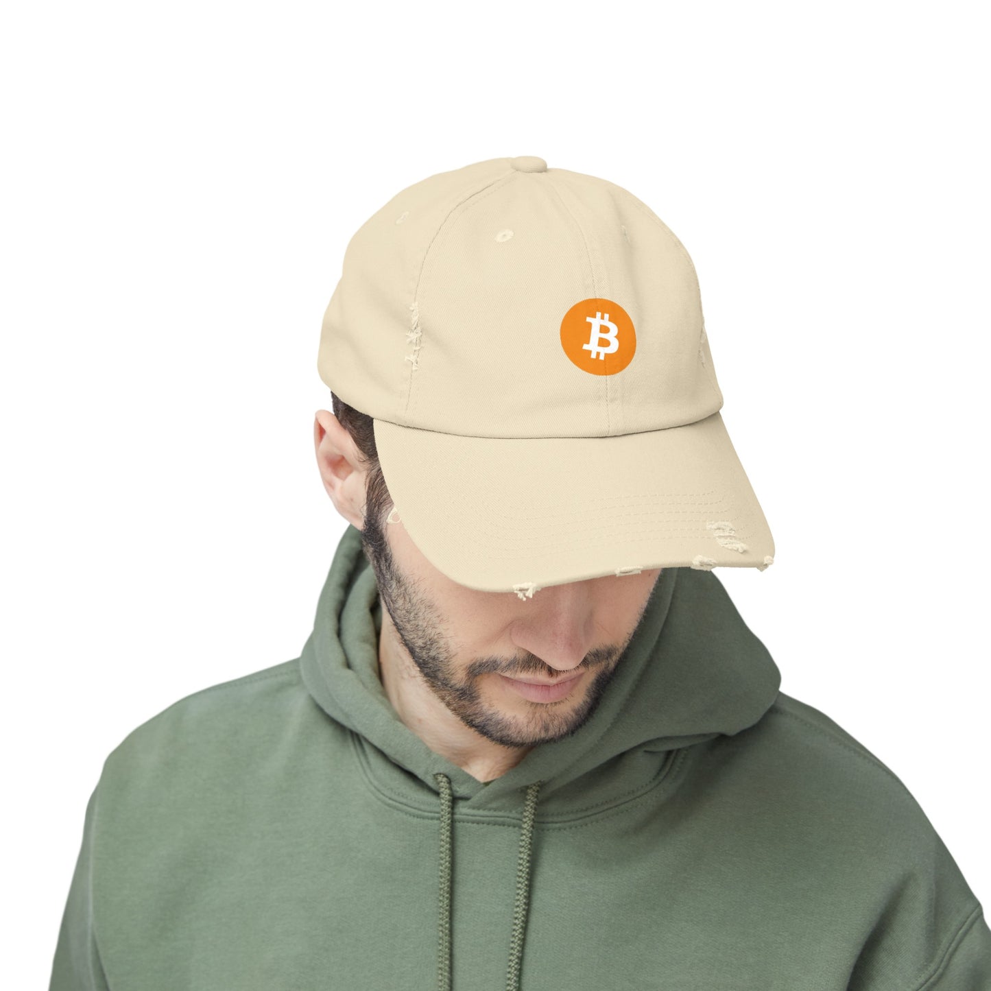 Bitcoin Unisex Distressed Cap