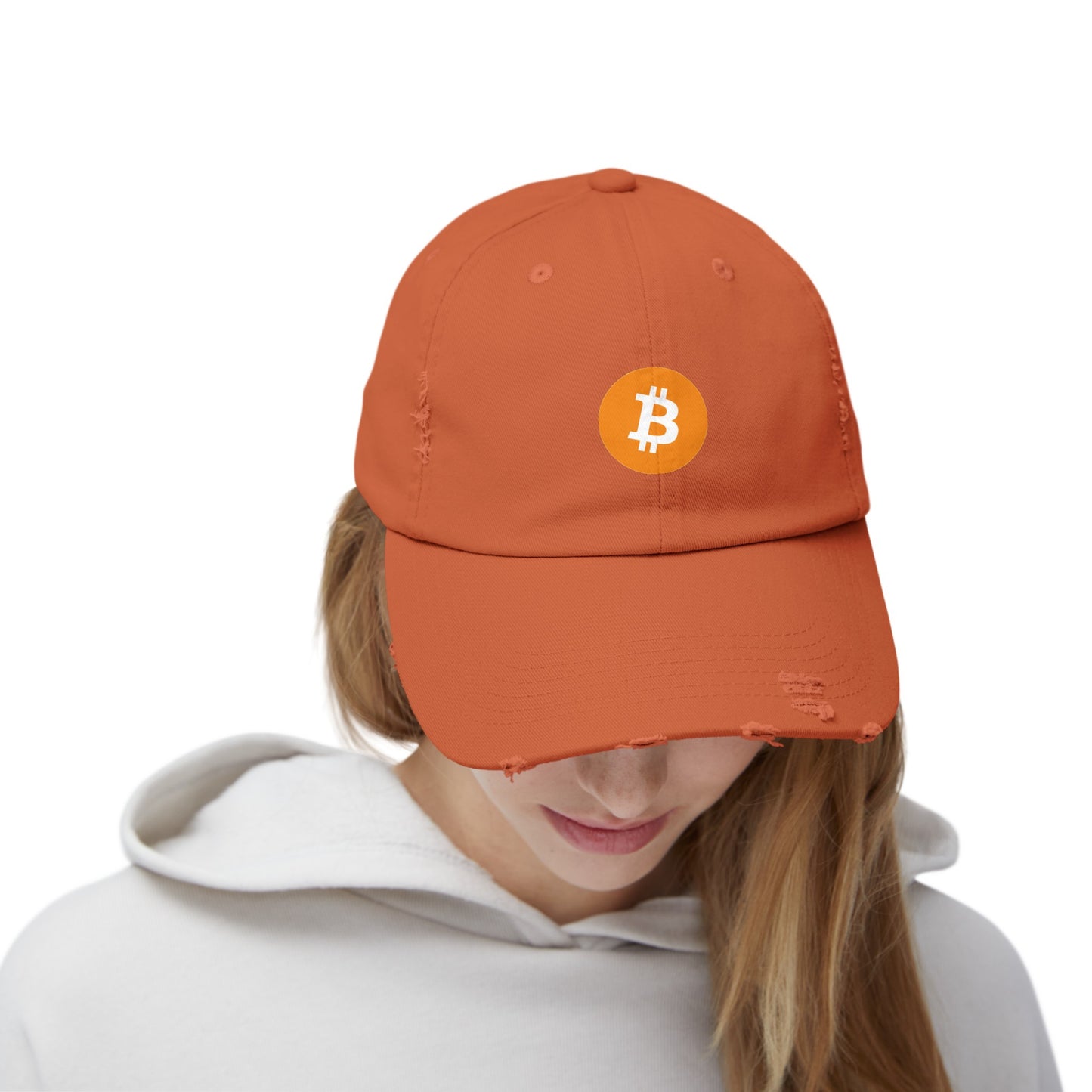 Bitcoin Unisex Distressed Cap