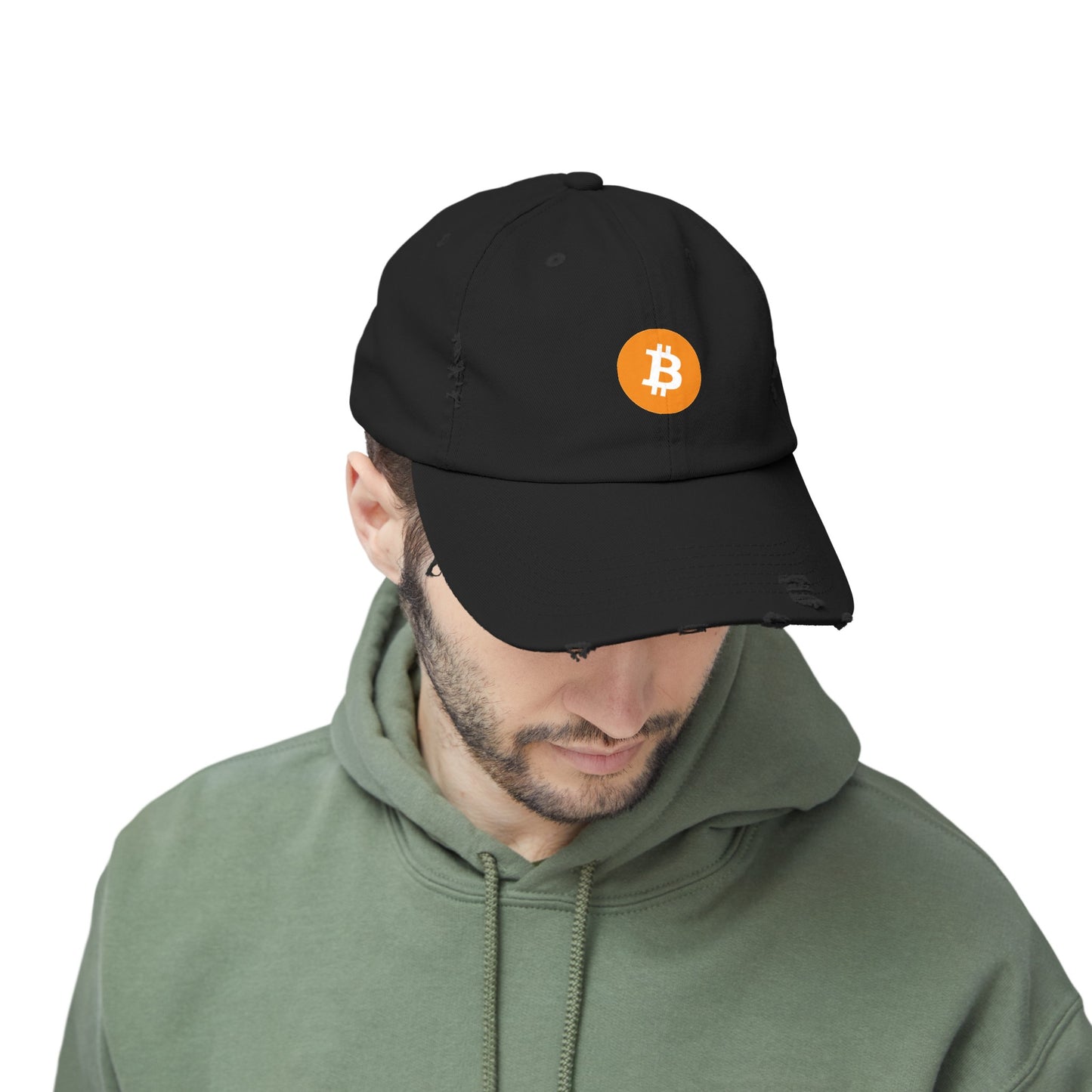 Bitcoin Unisex Distressed Cap