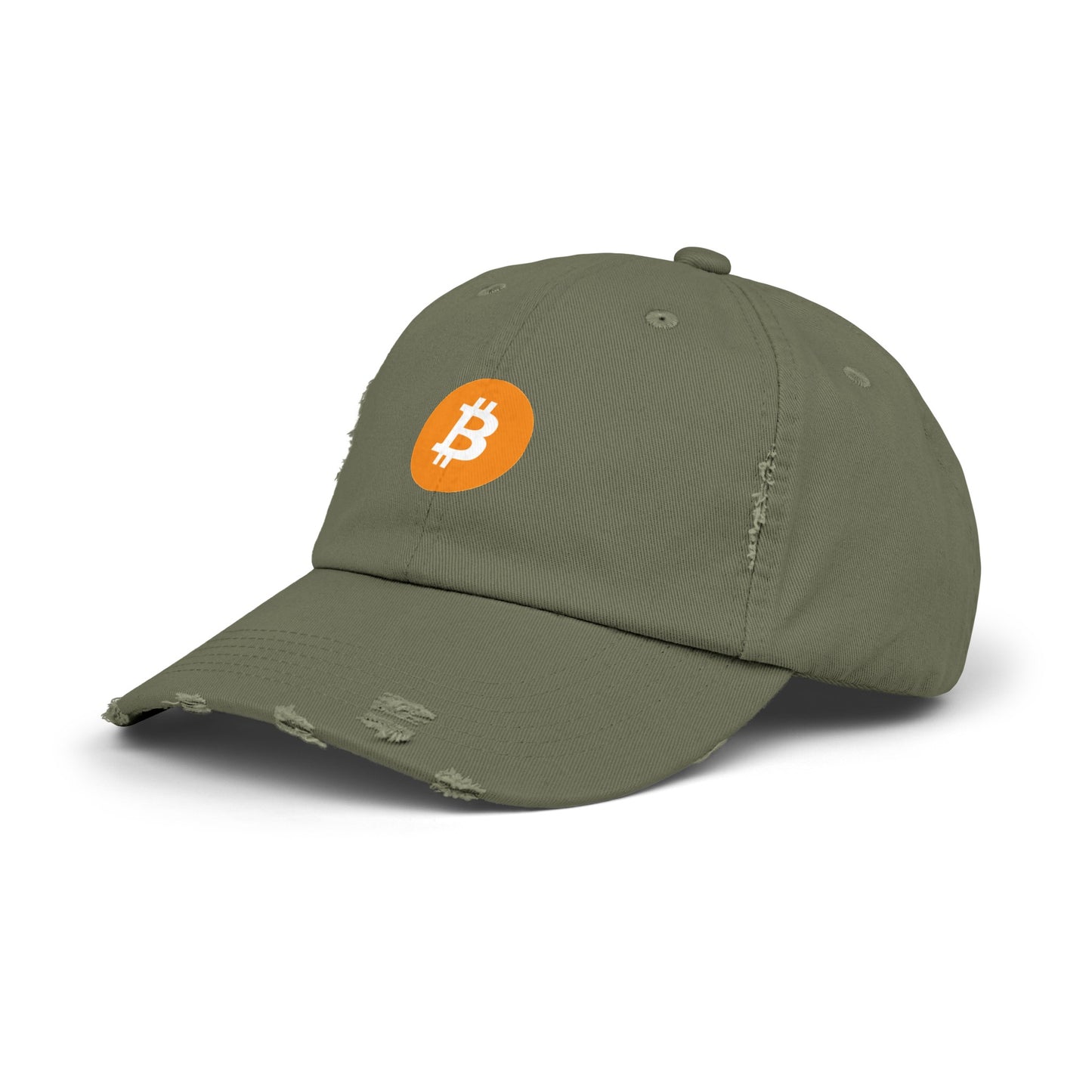 Bitcoin Unisex Distressed Cap