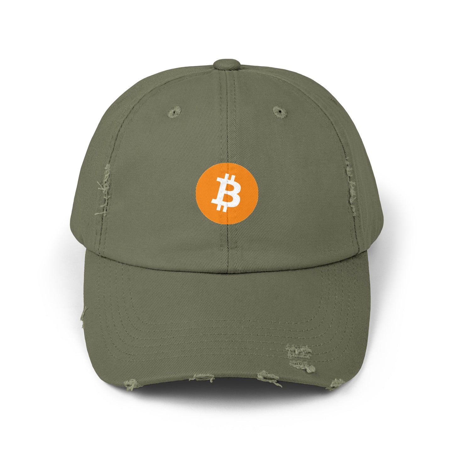 Bitcoin Unisex Distressed Cap