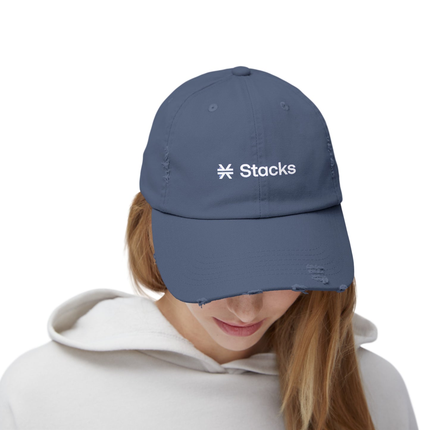 Stacks Unisex Distressed Cap