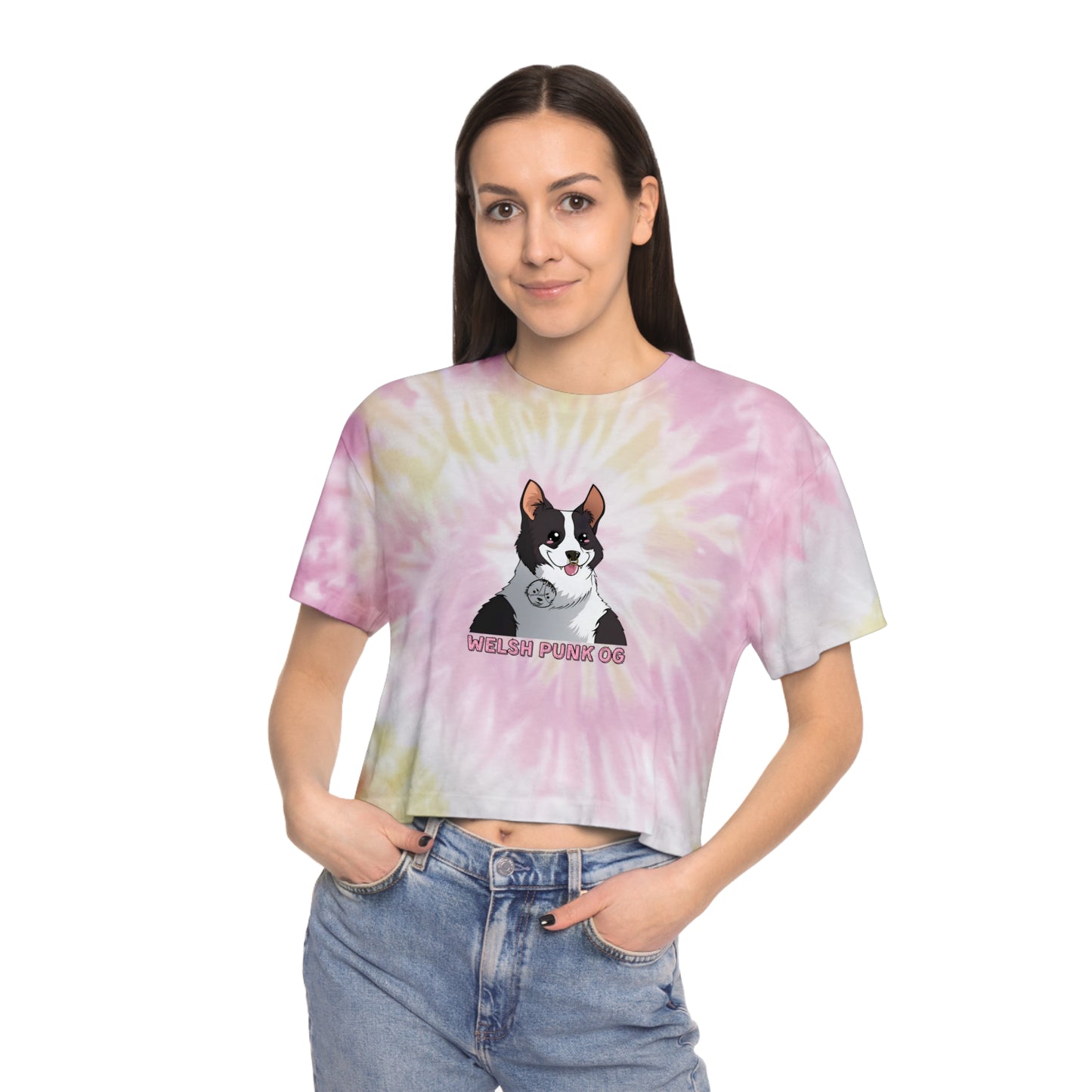 Welsh Punk Women's Tie-Dye Crop Tee