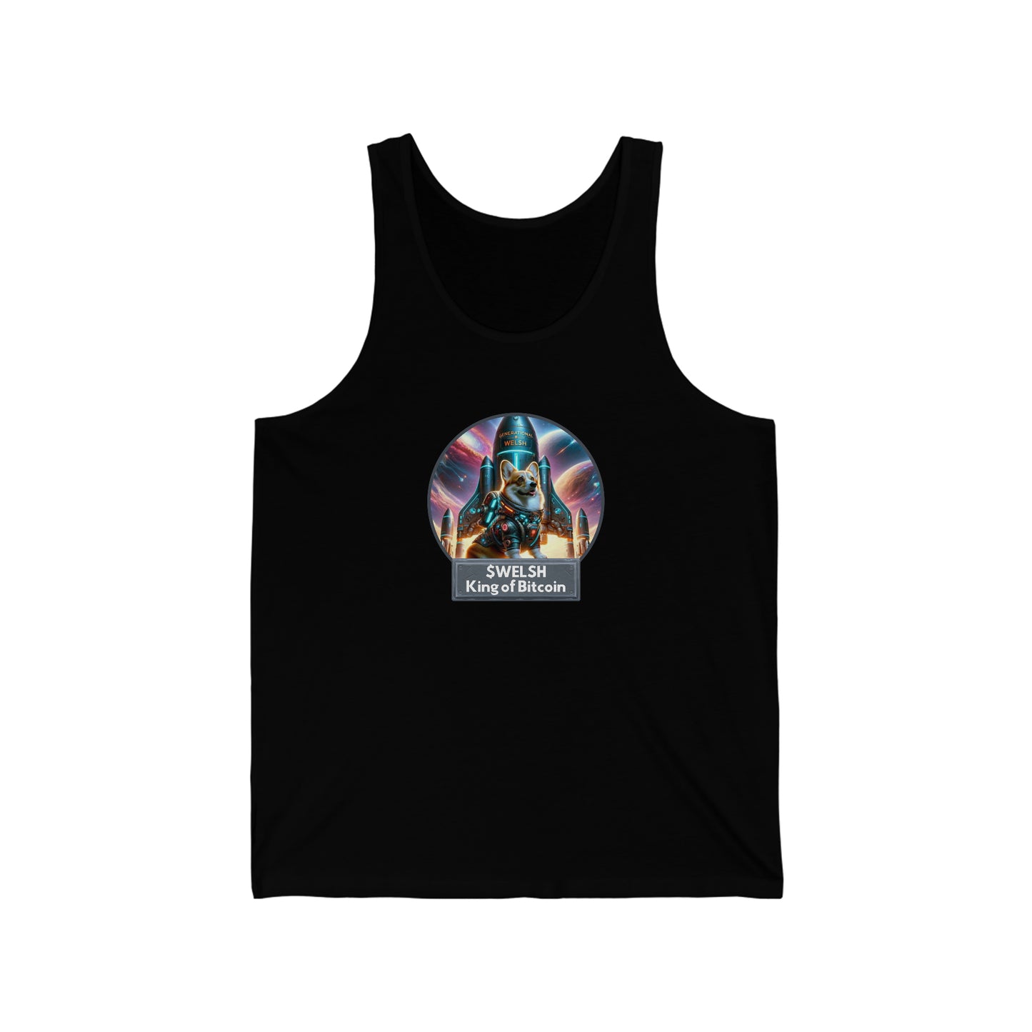 Welsh King of Bitcoin Unisex Tank