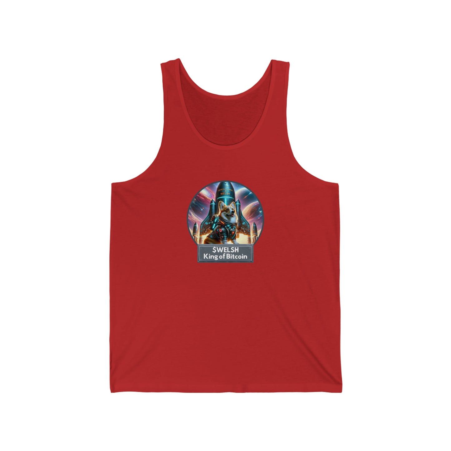 Welsh King of Bitcoin Unisex Tank