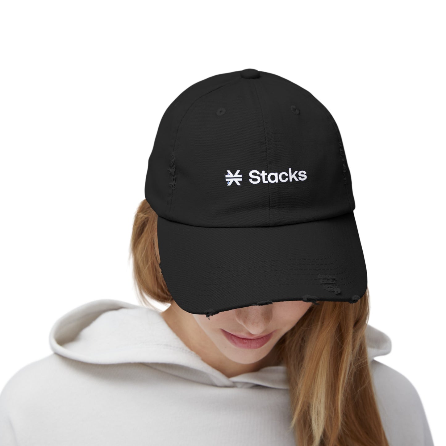 Stacks Unisex Distressed Cap