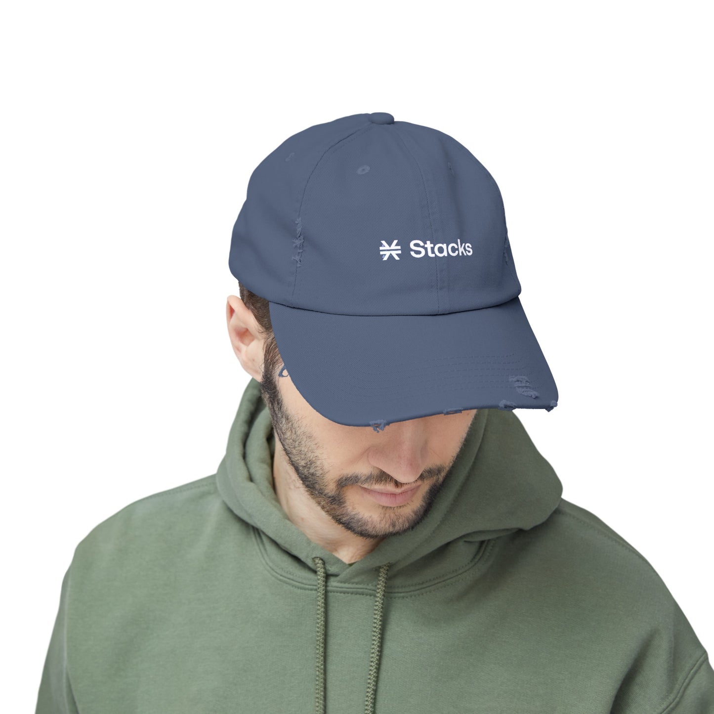 Stacks Unisex Distressed Cap