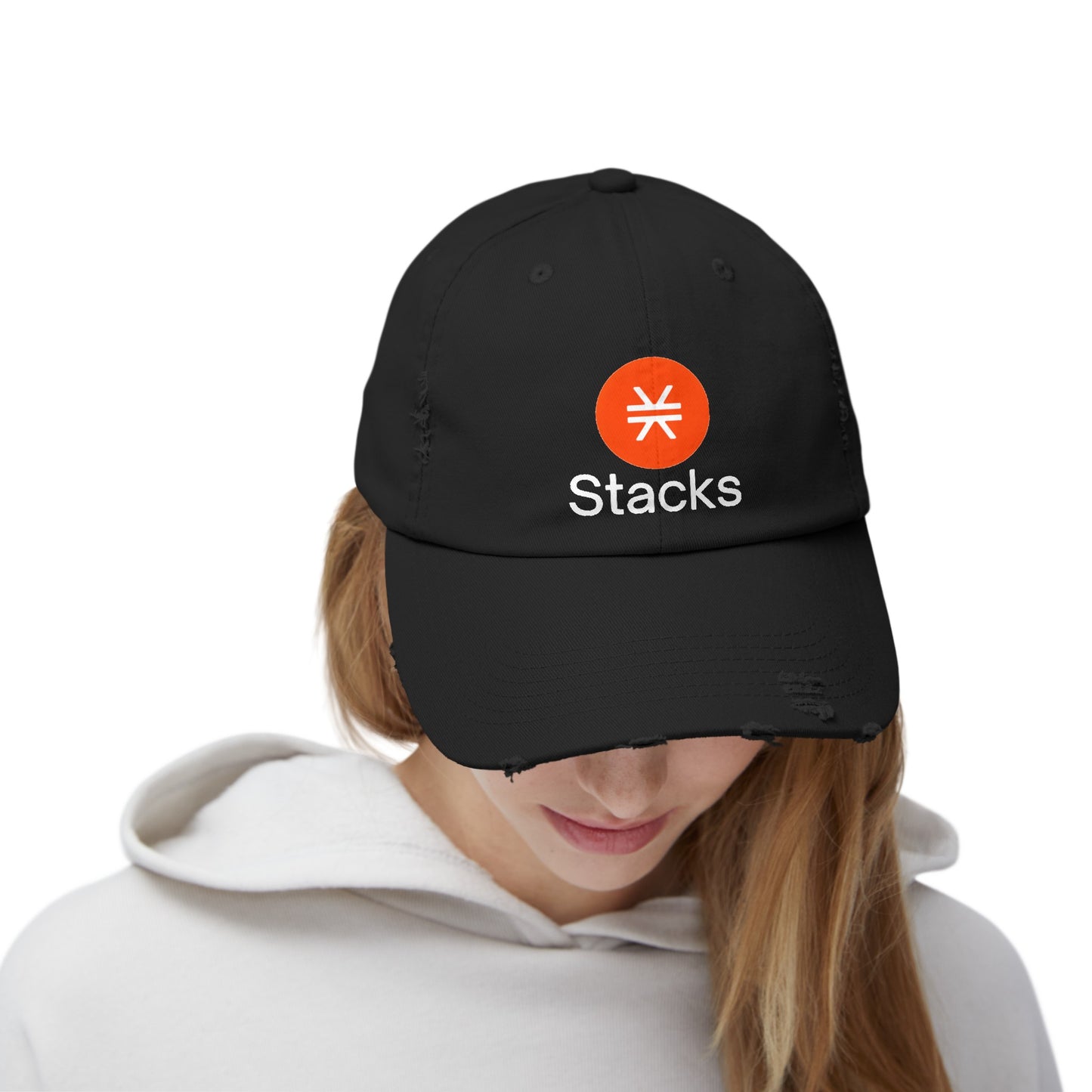 Stacks Unisex Distressed Cap