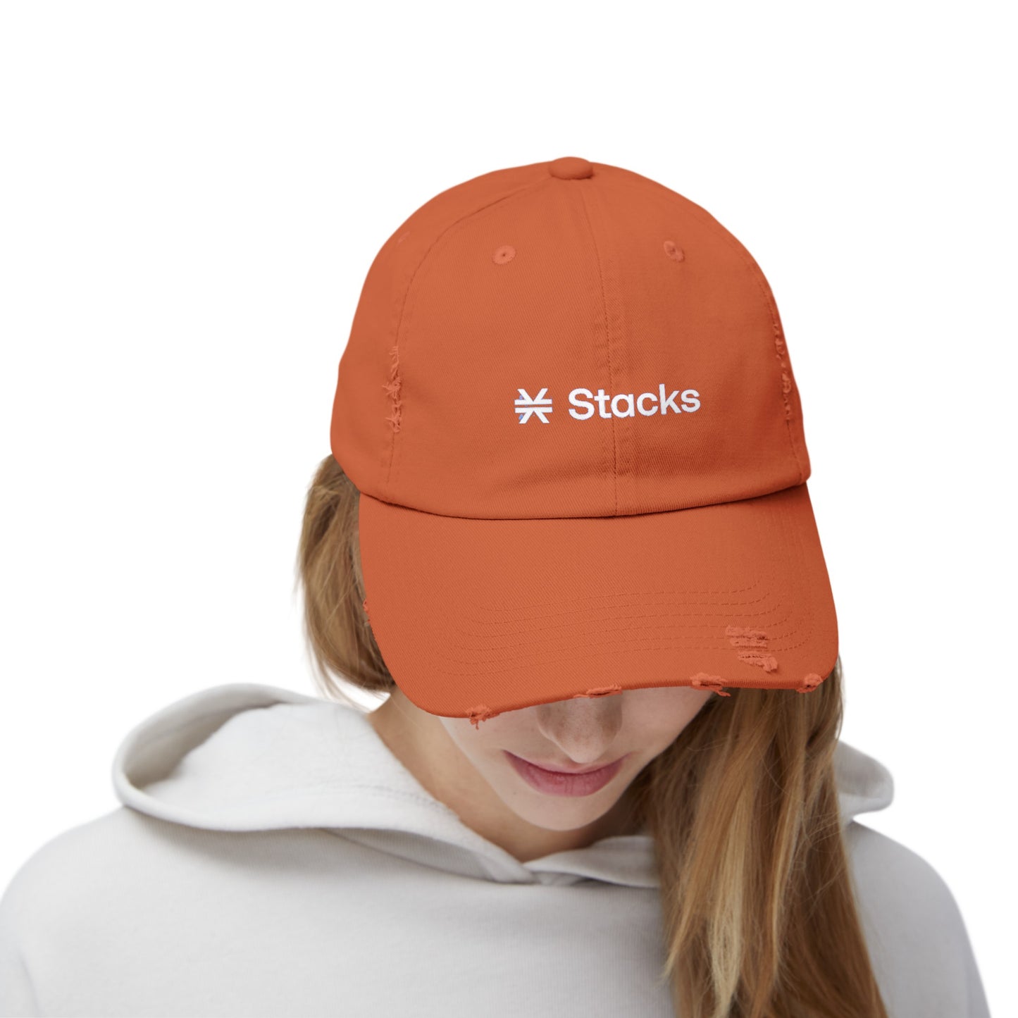 Stacks Unisex Distressed Cap