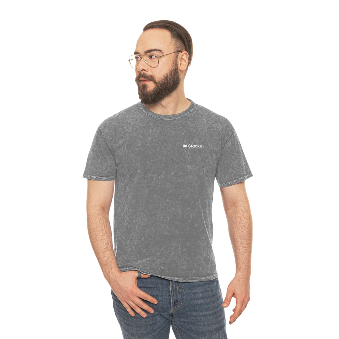 Stacks Unisex Mineral Wash T-Shirt