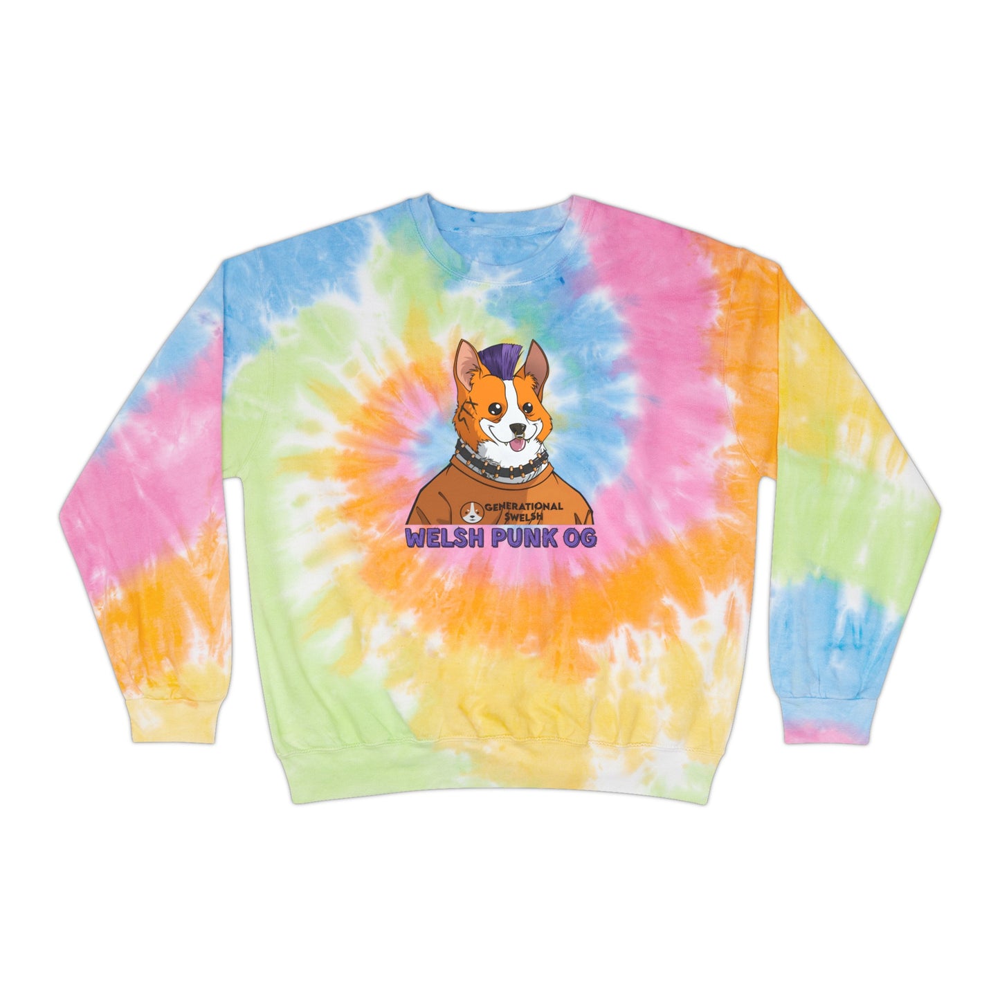 Welsh Punk Unisex Tie-Dye Sweatshirt