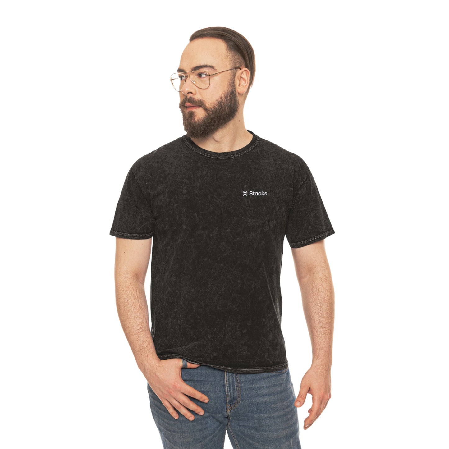 Stacks Unisex Mineral Wash T-Shirt