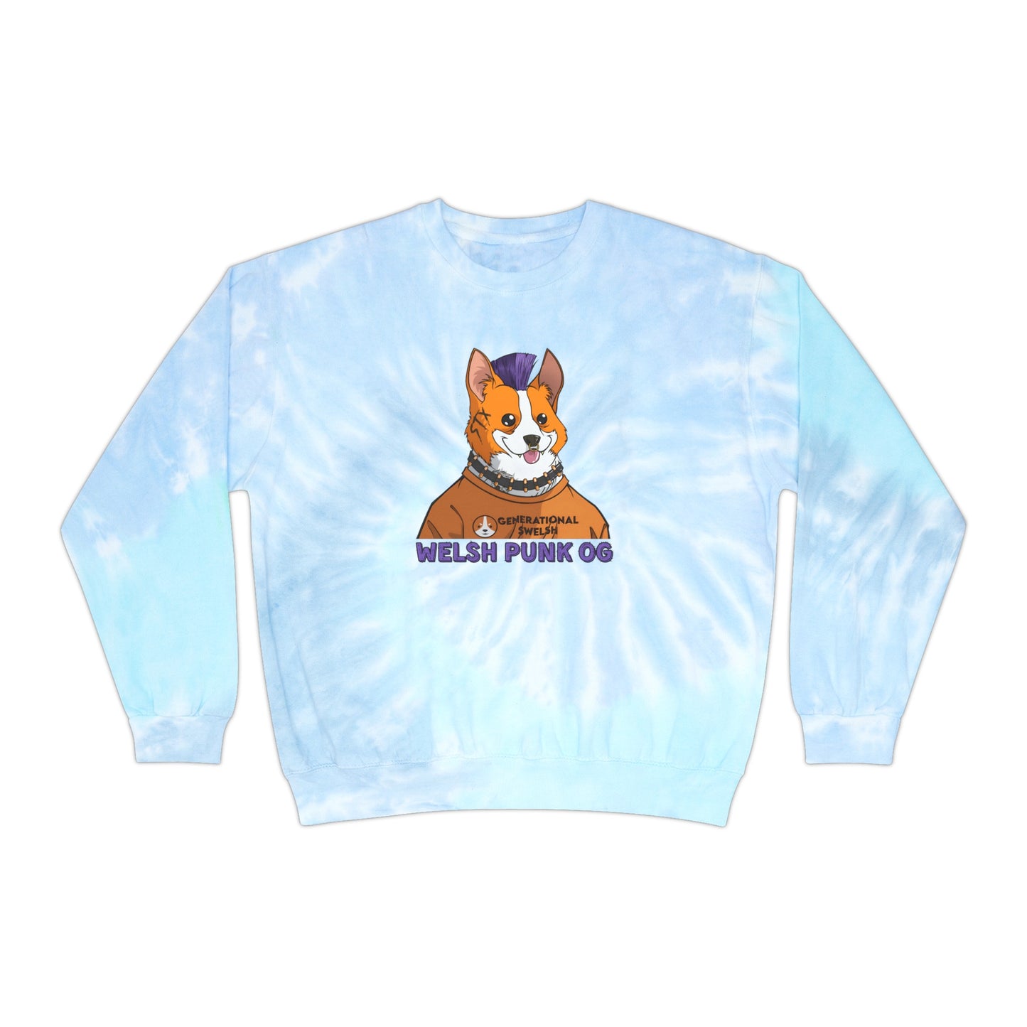 Welsh Punk Unisex Tie-Dye Sweatshirt