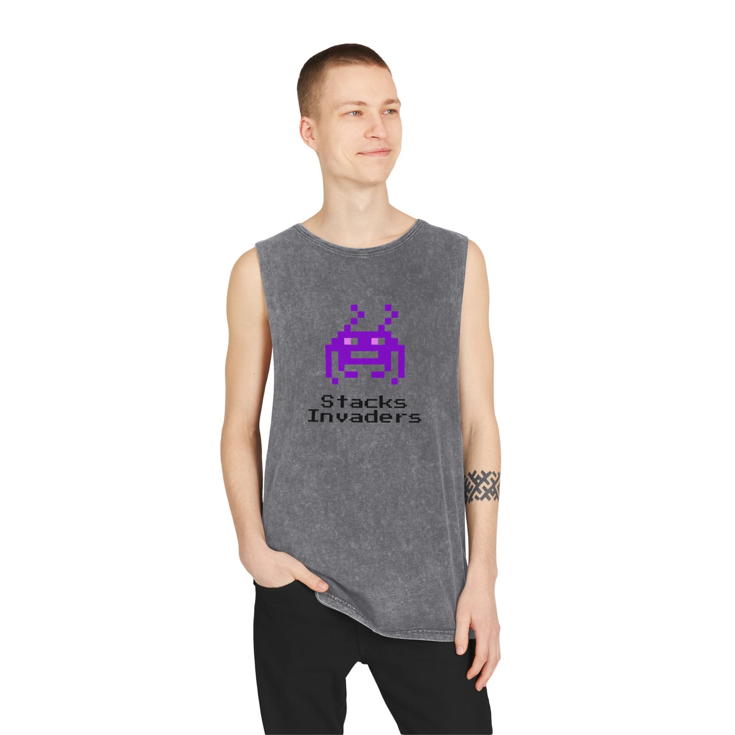 Unisex Stacks Invaders Tank Top