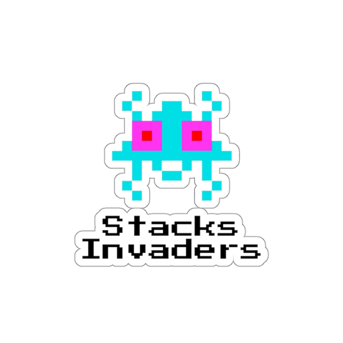 Stacks Invaders Sticker