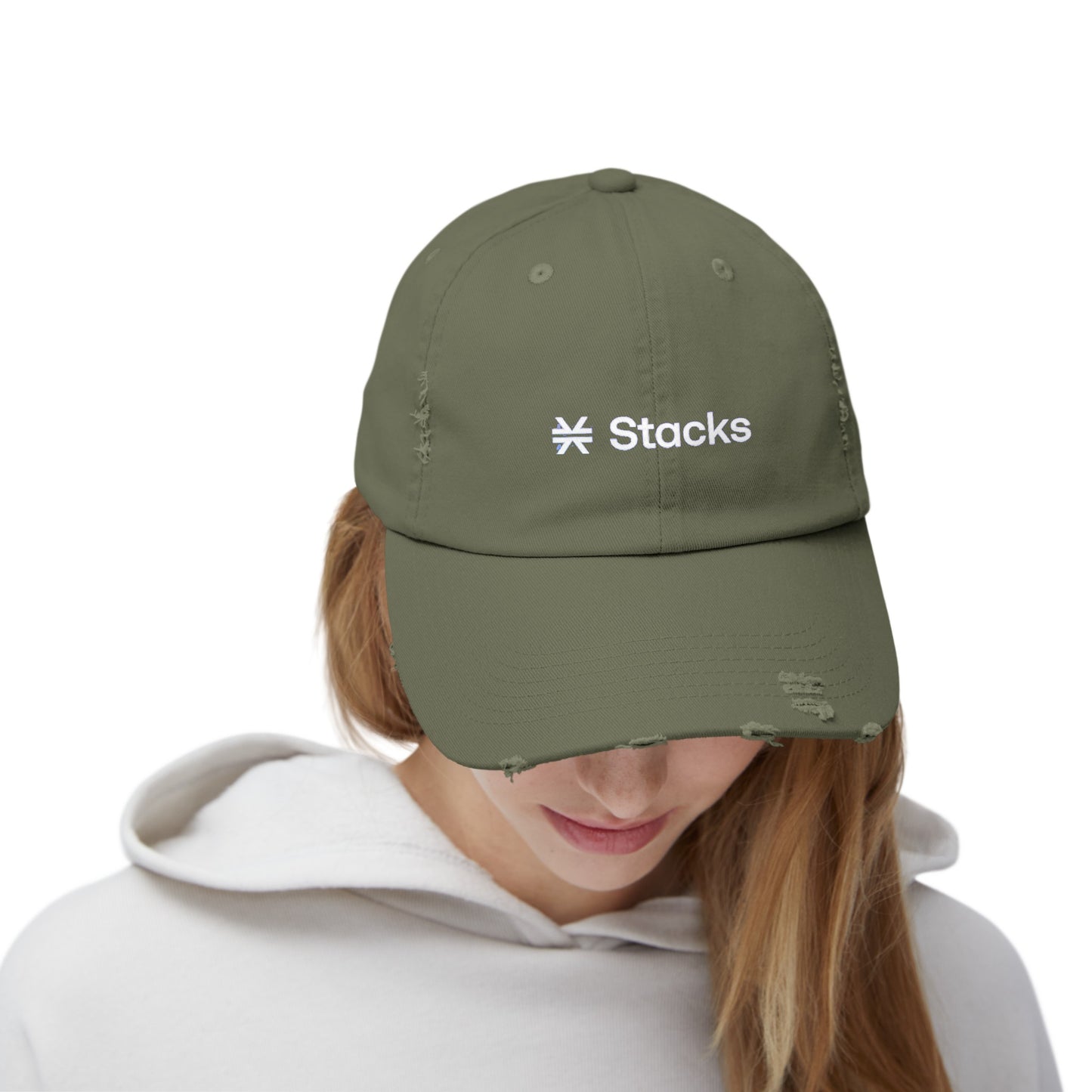 Stacks Unisex Distressed Cap