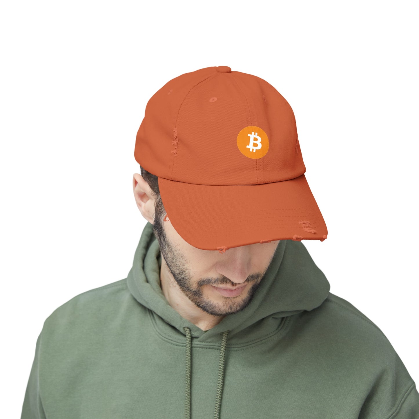 Bitcoin Unisex Distressed Cap