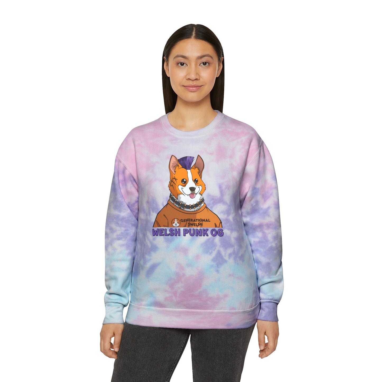 Welsh Punk Unisex Tie-Dye Sweatshirt