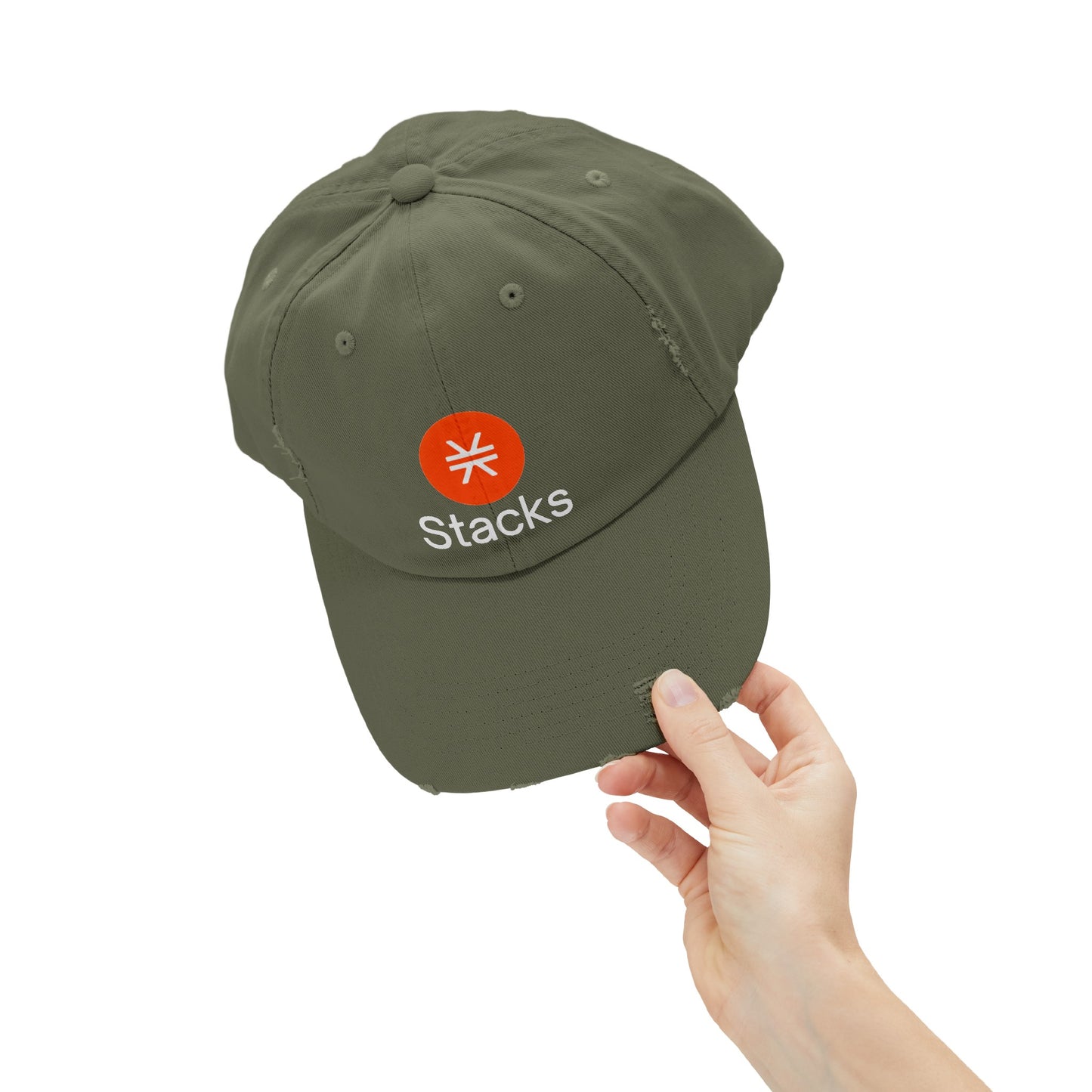 Stacks Unisex Distressed Cap