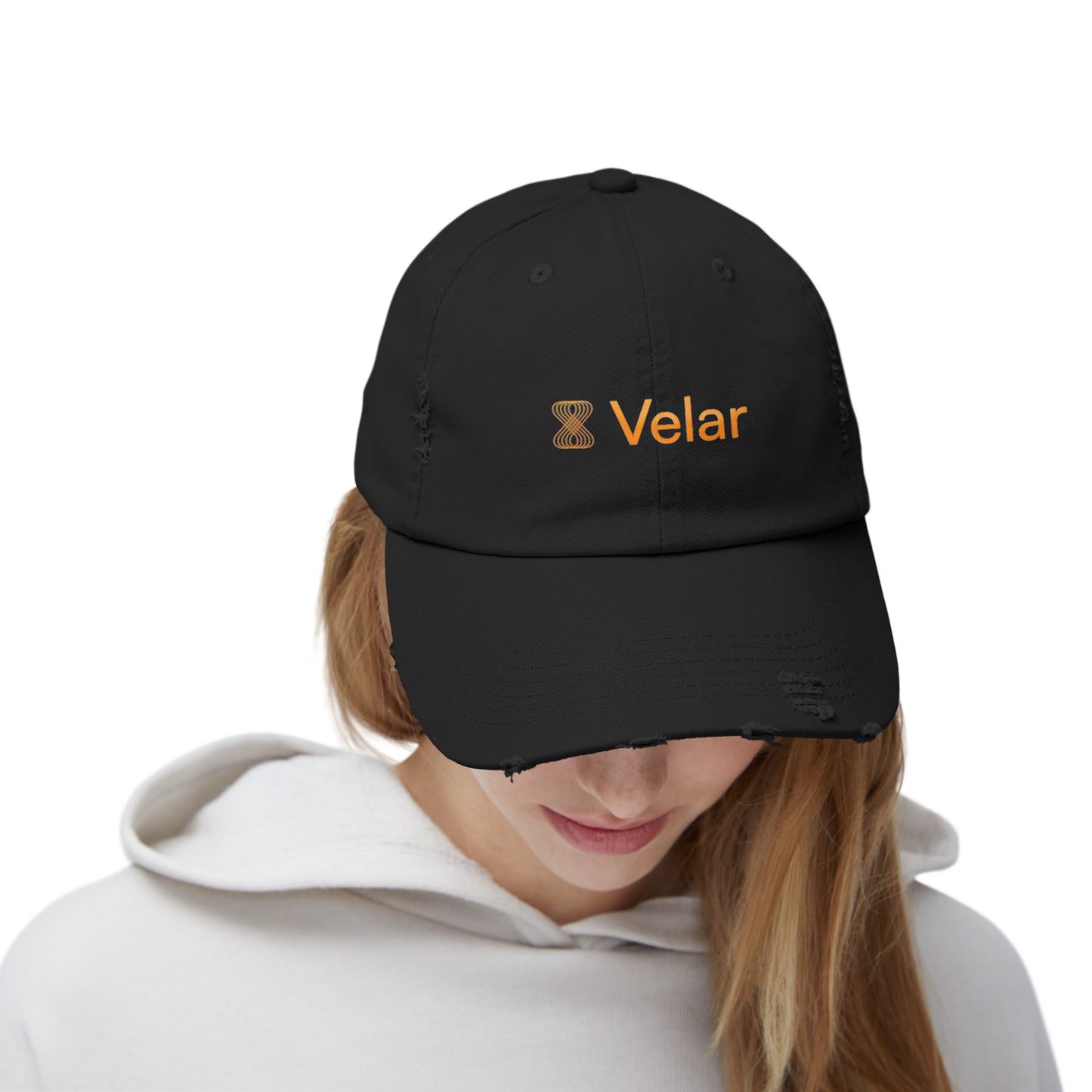 Velar Unisex Distressed Cap