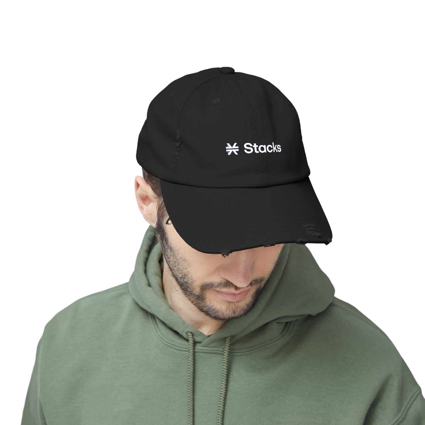 Stacks Unisex Distressed Cap